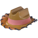 Saddle Up Cowgirl Hats, Brown/Pink, One Size, 4-pk