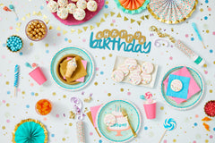Happy Cake Day Metallic Confetti Poppers, Multi-Colored, 2-pk