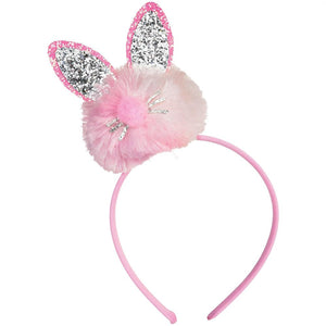 Pom Pom Bunny Ears Headband