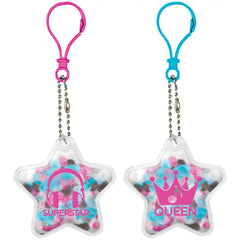 Internet Famous Puffy Vinyl Keychains, Pink/Blue, 2-pk