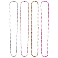 Multi-Colored Beaded Necklaces, 18-inch, 24-pk