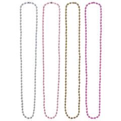 Multi-Colored Beaded Necklaces, 18-inch, 24-pk