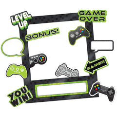 Level Up Customizable Photo Frame, Black/Green, 31.5-inch, 15-pk