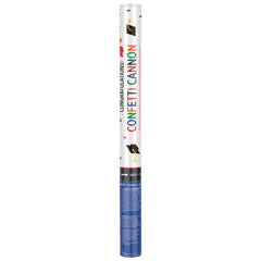 Giant Metallic Confetti Cannon Popper, Multi-Colored, for Graduation