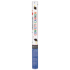 Giant Metallic Confetti Cannon Popper, Multi-Colored, for Graduation