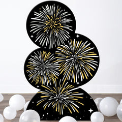 Jumbo Standing Fireworks Cut-Out Backdrop