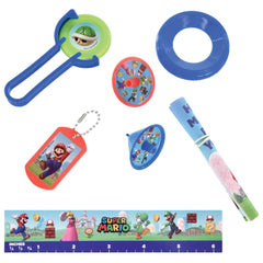 Nintendo Super Mario Party Favor Mega Mix Pack, Blue/Red, 48-pk