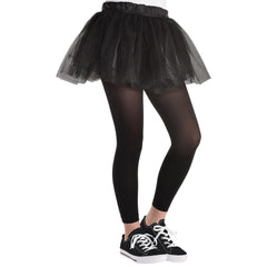 Kids' Black Footless Tights - Versatile Costume Accessory