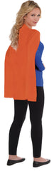 Vibrant Orange Superhero Cape, One Size, Costume Accessory