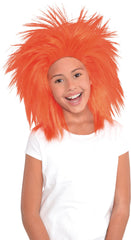 Crazy Orange Rocker Wig, One Size