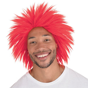 Vibrant Crazy Red Team Spirit Wig