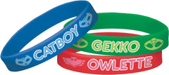 PJ Masks Rubber Bracelet Wristbands, One Size, 6-pk