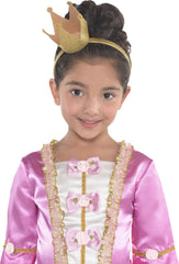 Glitter Crown Headband, Gold, One Size