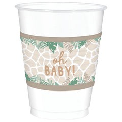 Jungle Safari Baby Shower Plastic Cups - 16oz, 25-pk