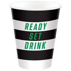 Ready Set Drink 12 oz Football Paper Cups