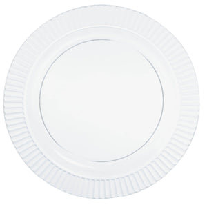 Clear Premium Plastic Dessert Plates, 7.5 inch, 32 Pack