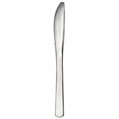 Premium Metallic Silver Metal Knives, 40-pk