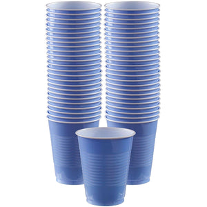 Pastel Blue 18 oz. High-Capacity Plastic Cups, 50-pk