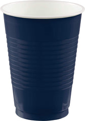 True Navy 12-oz Plastic Cups, 50 Pack