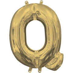 Metallic Gold Letter Q Foil Balloon