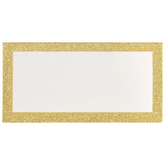 Name Table Glitter Place Cards, Gold, 50-pk, for Wedding/Anniversary