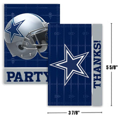 Dallas Cowboys Invitation & Thank You Card Set