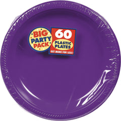 Big Party Pack Plastic Dinner Plates, 10-inch, 50-pk