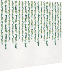 Love & Leaves Scene Setter, Green/White, 65-inch