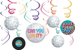 Good Vibes Swirl Hanging Decorations, 10-inch, 6-pk