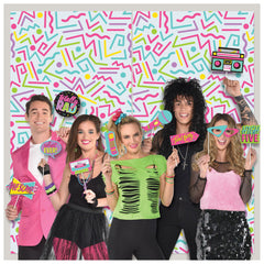 Awesome 80s Scene Setter, Photo Props, 65-inch, 14-pk