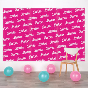 Malibu Barbie Plastic Backdrop Kit for Birthday Parties/Graduation Party Decorations,