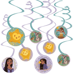Disney Wish Swirl Party Decorations, 12-pcs