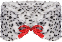 Disney 101 Dalmatians Cruella De Vil Faux Fur Spotted Shrug, One Size