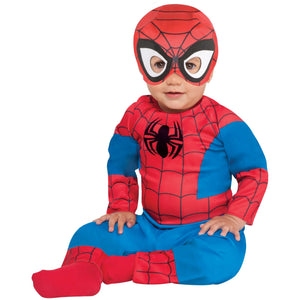 Infant Marvel Spider-Man Jumpsuit with Mask, Assorted Sizes