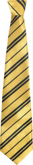 Harry Potter Hufflepuff Neck Tie, Yellow/Black Striped, One Size