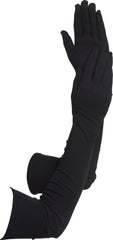 Adult Elbow Long Gloves, Black, One Size, Wearable Costume Accessory