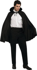 Adult Vampire Cape with Hood, Black, One Size, Wearable Costume Accessory