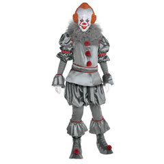 Men's IT Pennywise Clown Jumpsuit, Mask & Gloves, Assorted Sizes