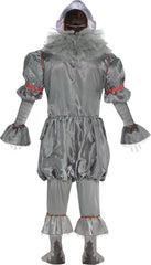 Men's IT Pennywise Clown Jumpsuit, Mask & Gloves, Assorted Sizes