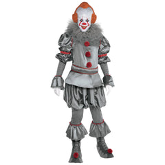 Men's Pennywise Clown Costume Set, Adult Standard Size up to 44