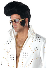 50s Rock & Roll Wig, Black, Adult