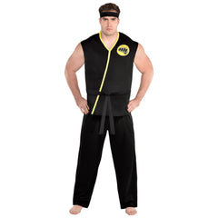 Adult Cobra Kai Johnny Lawrence Black Outfit with Top/Pants/Belt