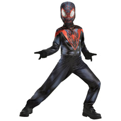 Kids' Marvel Miles Morales Jumpsuit and Mask, Assorted Sizes