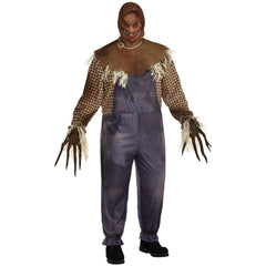 Men's Sinister Scarecrow Costume, Black/Brown, Assorted Sizes