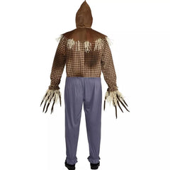 Men's Sinister Scarecrow Costume, Black/Brown, Assorted Sizes