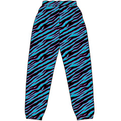 Adult Zebra Print Beach Pants, Blue/Purple, Assorted Sizes
