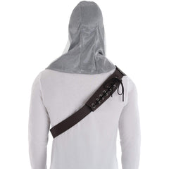 Medieval Knight Leather Sword Harness with Sheath, Black, One Size