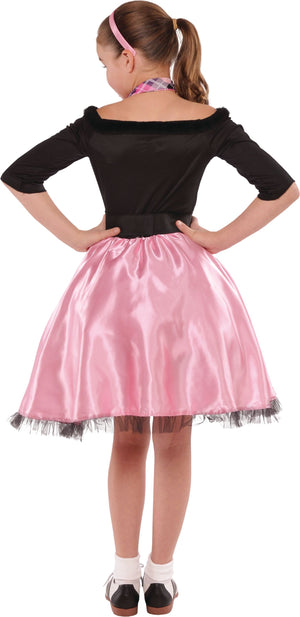 Kids' Pink Ladies Dress, Headband, Scarf, Assorted Sizes