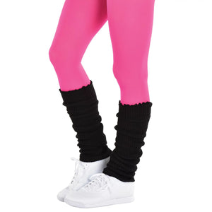 1980s Leg Warmers, Black, One Size, 2-pk, Wearable Costume Accessories