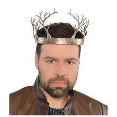 Forest Fantasy Crown Branches, Gold, One Size, Wearable Costume Accessory